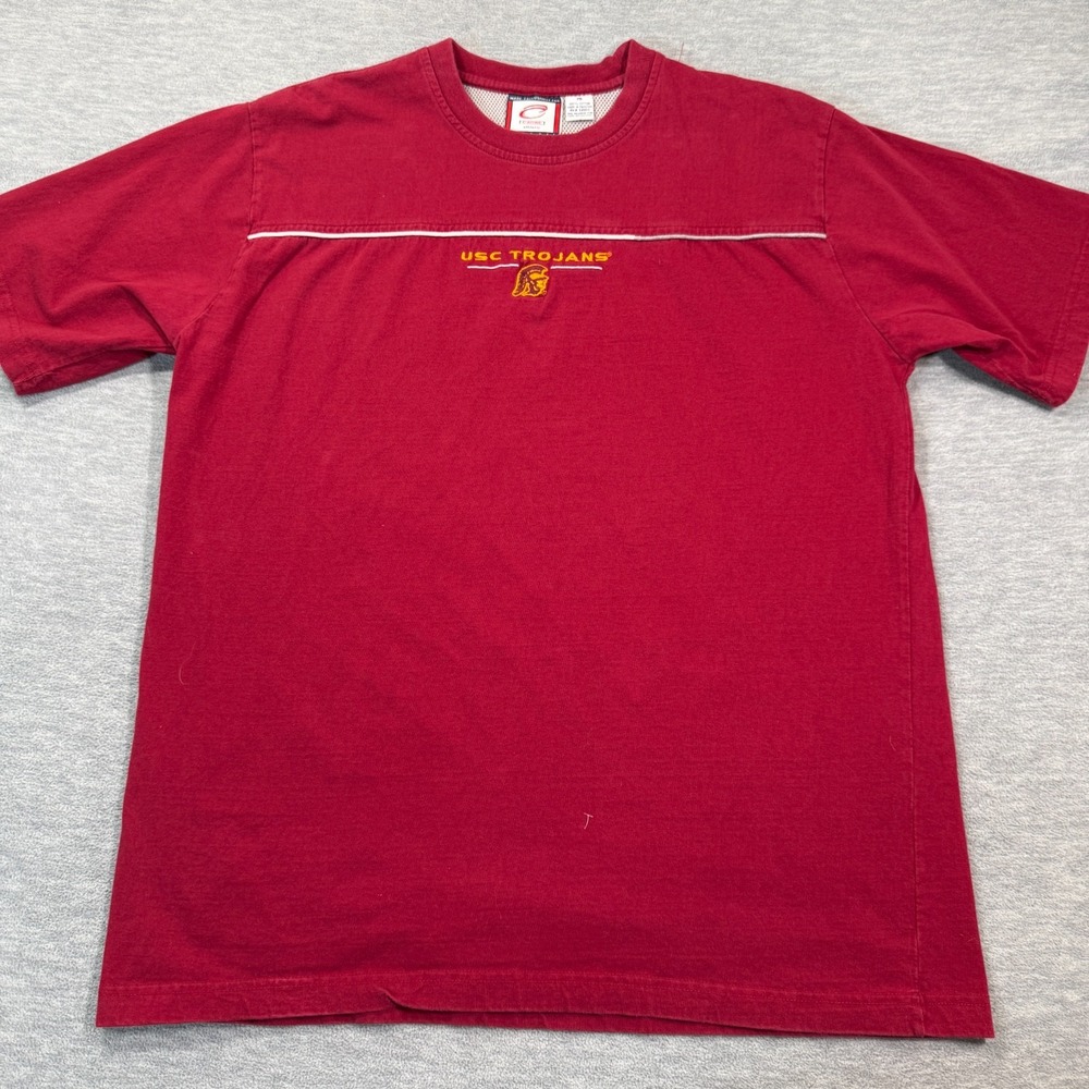 Cadre Athletic T-Shirt Mens XL Red USC Trojans Graphic‎ Short Sleeve Cotton VTG